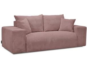 Canapé droit convertible BOBOCHIC VOLTAIRE 3 places Velours rose