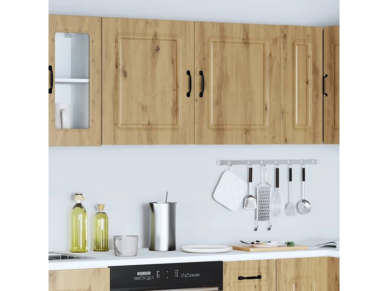  Armoires murales de cuisine kalmar en bois d'ingénierie chêne artisanal  - Conforama C