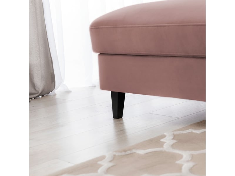  Canapé d'angle convertible rose angle gauche 4 places fable  - Conforama D