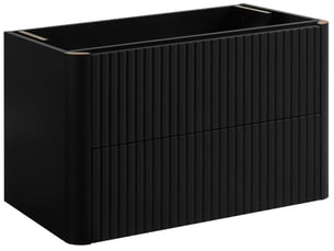 Meuble sous vasque suspendu linea 80 cm noir