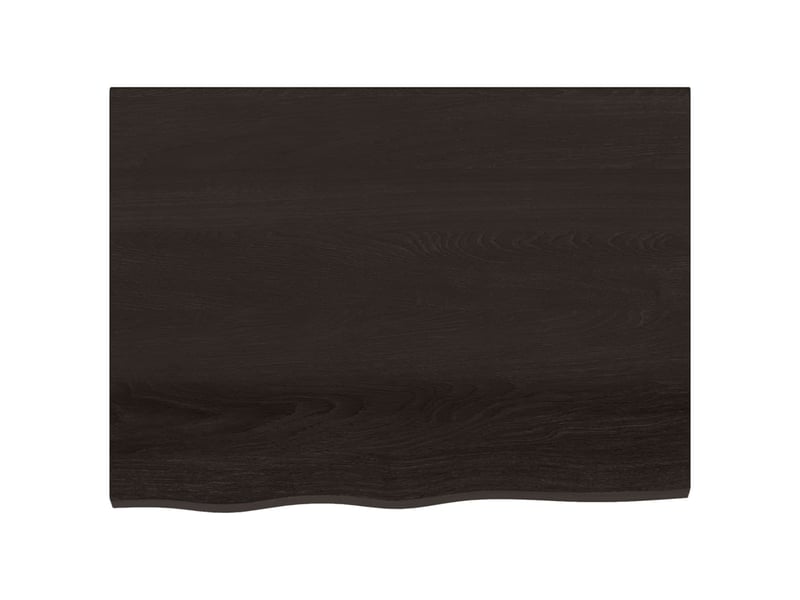  Comptoir de salle de bain, plan de travail marron foncé bois massif traité cf65864  - Conforama D