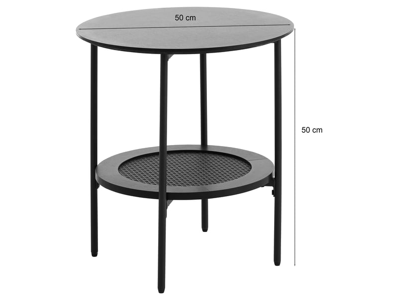  Selsey mogest - table d'appoint - 50 cm - chêne noir Mogest - Conforama C