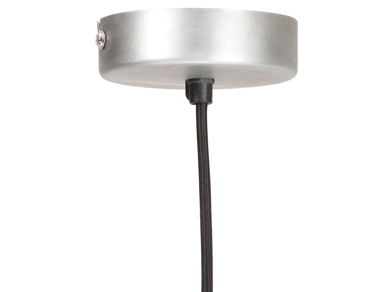 Lampe suspendue, suspension luminaire 25 w argenté rond 28,5 cm e27 - Conforama E