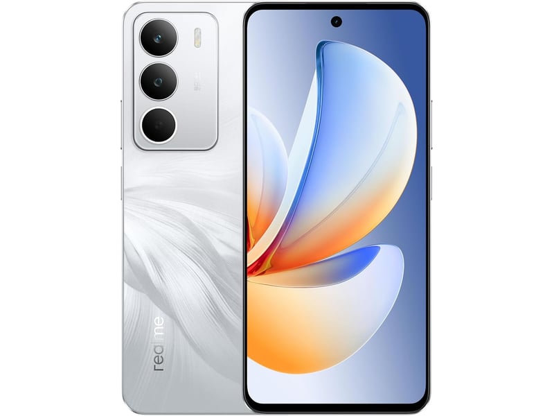 Smartphone realme c71 4g 6+128 go blanc, écran 6,67 120 hz, 6000 mah, 45 w, 50 mp, ip54 - Conforama A