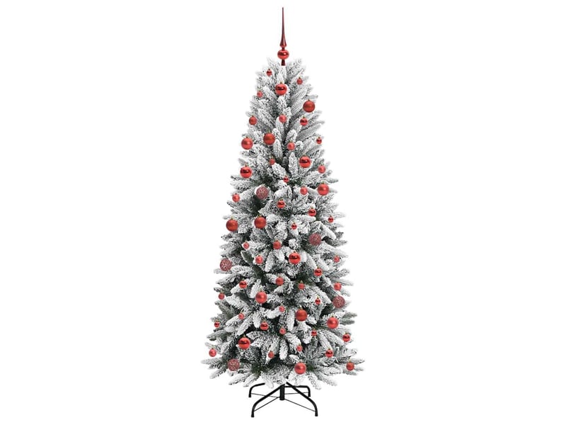  Sapin de noël - arbre de noël artificiel blanc 180 cm  - Conforama D