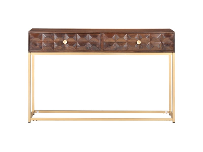  Console en bois de manguier massif 122x36x75 cm  - Conforama C