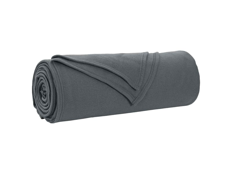  Plaid canapé gris foncé 280x210 cm 0.84 kg polaire  - Conforama A