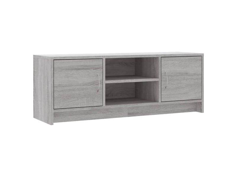 Meuble tv - banc tv - meuble de rangement sonoma gris 102x30x37,5 cm bois d'ingénierie  - Conforama A