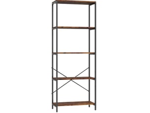 Bibliotheque coloris  marron 5 étagère(s) <strong>DESVIAE</strong> <strong></strong> - 35 cm x 161 cm