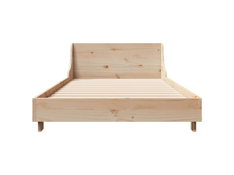  Lit simple- lit adulte -  cadre de lit sans matelas 90x190 cm bois de pin massif  - Conforama C