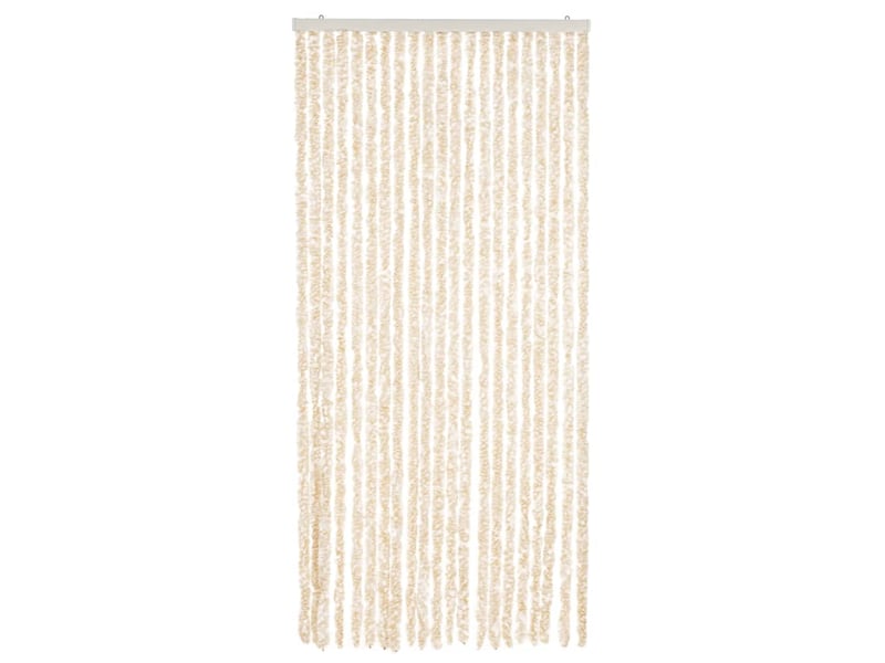  Rideau anti-mouches, moustiquaire beige et blanc 90x220 cm chenille cf43496  - Conforama C