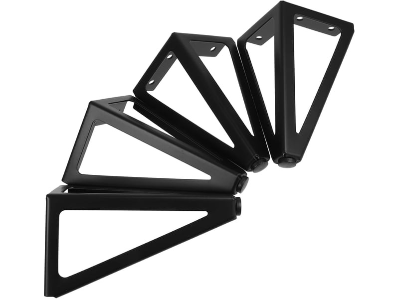 Meuble métal noirs de table basse de rechange robustes pour canapés et bancs  - Conforama A