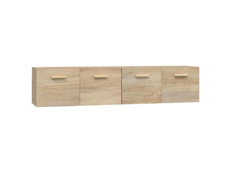  Armoires murales 2 pcs, meuble de rangement salon chêne sonoma 80x35x36,5 cm bois shl3504  - Conforama A