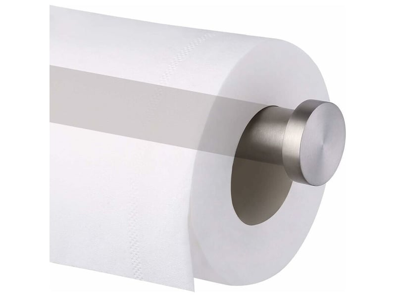  Porte papier toilette derouleur papier toilettes mural dérouleur papier toilette vis 12cm support papier wc acier inoxydable brossé  - Conforama E