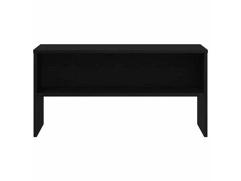  Meuble tv - banc tv - meuble de rangement chêne noir 80x40x40 cm bois d'ingénierie  - Conforama E