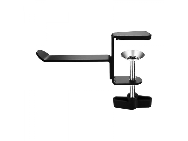  Support de casque audio en alliage d'aluminium noir avec rangement de bureau et pendentif hh-006  - Conforama A