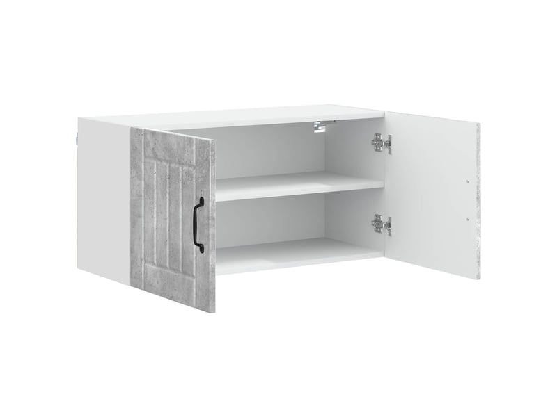  Armoire de cuisine gris béton 80x31x40cm bois d'ingénierie shl9606  - Conforama E