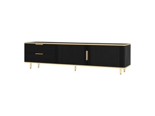 Meuble tv coloris noir 170 cm OKMYHOME  