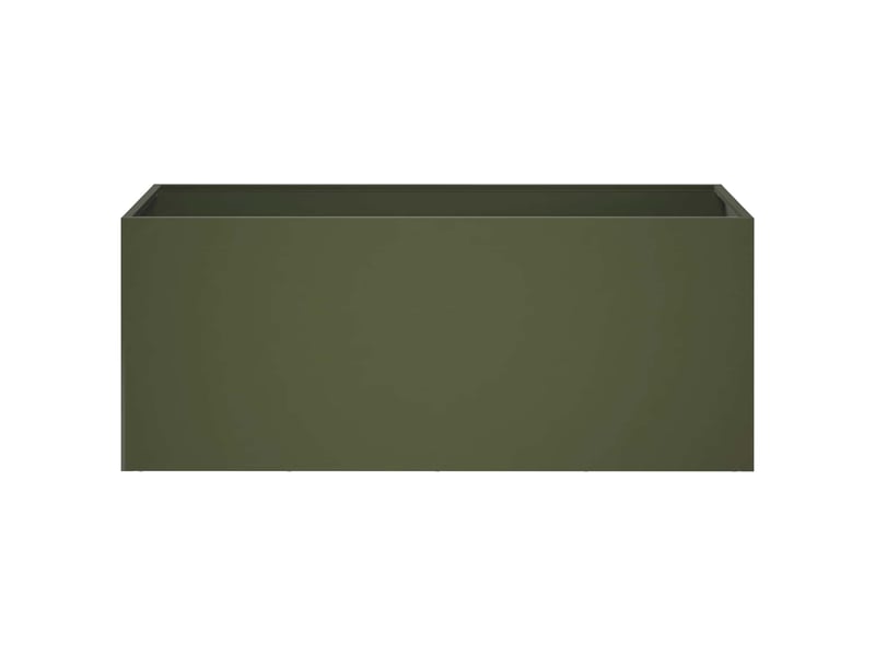  Jardinière - cache-pot de jardin vert olive 80 x 40 x 40 cm  - Conforama C