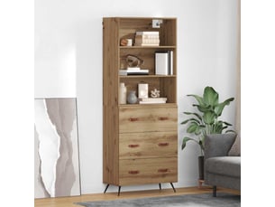 Buffet - haut armoire chêne artisanal 69,5 x 34 x 180 cm