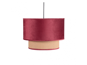 Suspension fabrilamp nerva bordeaux 1 x e27 ø 40 cm