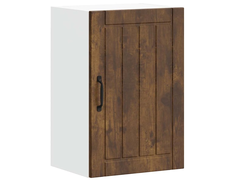  Meuble de rangement, armoire murale de cuisine lucca chêne fumé bois ingénierie shl7846  - Conforama A