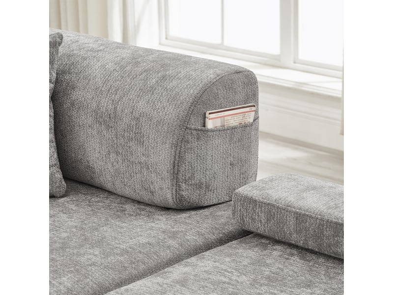  Canapé convertible, canapé-lit – lit gigogne, 1 place, gris clair  - Conforama W