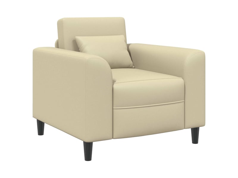 Vidaxl fauteuil crème simili cuir - Conforama A