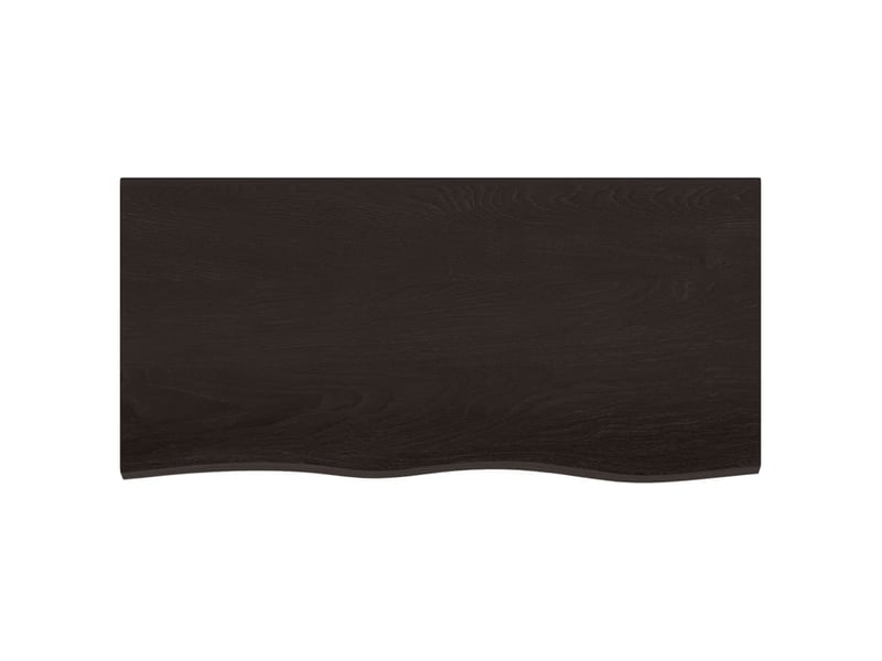  Comptoir de salle de bain, plan de travail marron foncé bois massif traité cf65866  - Conforama D