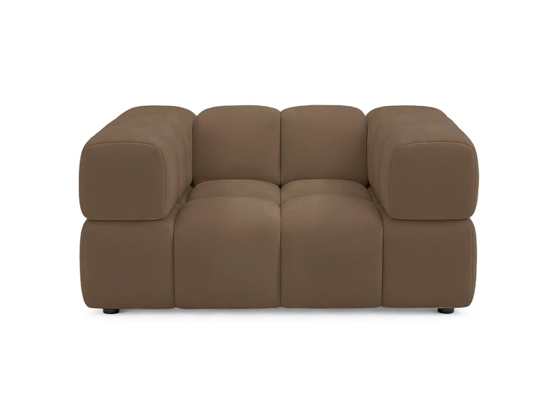 Selsey hollme - fauteuil coque - 150 cm - velours brun clair Hollme - Conforama D