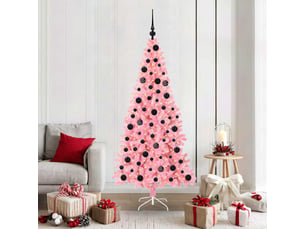Sapin de noël - arbre de noël rose 180 cm pvc