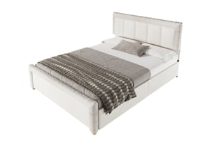 Lit simple 140x200 cm    coloris beige