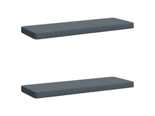 Lot de 2 coussins de banc, coussins d'assise vught 100 % polyester bleu cf57825