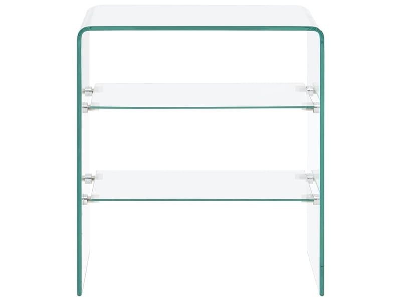  Table basse - table de salon - table à thé 50x40x56 cm verre trempé  - Conforama A