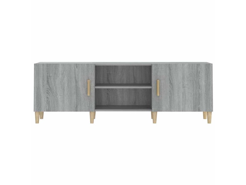  Meuble tv - banc tv - meuble de rangement sonoma gris 150x30x50 cm bois d'ingénierie  - Conforama E