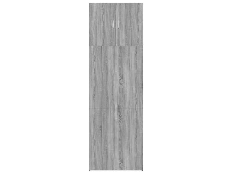  Buffet haut - bahut - meuble de rangement sonoma gris 80x42,5x249 cm bois d'ingénierie  - Conforama E
