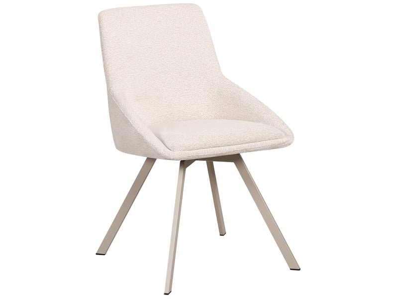  Selsey yanii - chaise pivotante - 50 cm - chenille beige clair Yanii - Conforama C