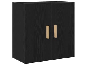Meuble mural, meuble de rangement salon 60 x 30 x 60 cm bois d'ingénierie chêne noir