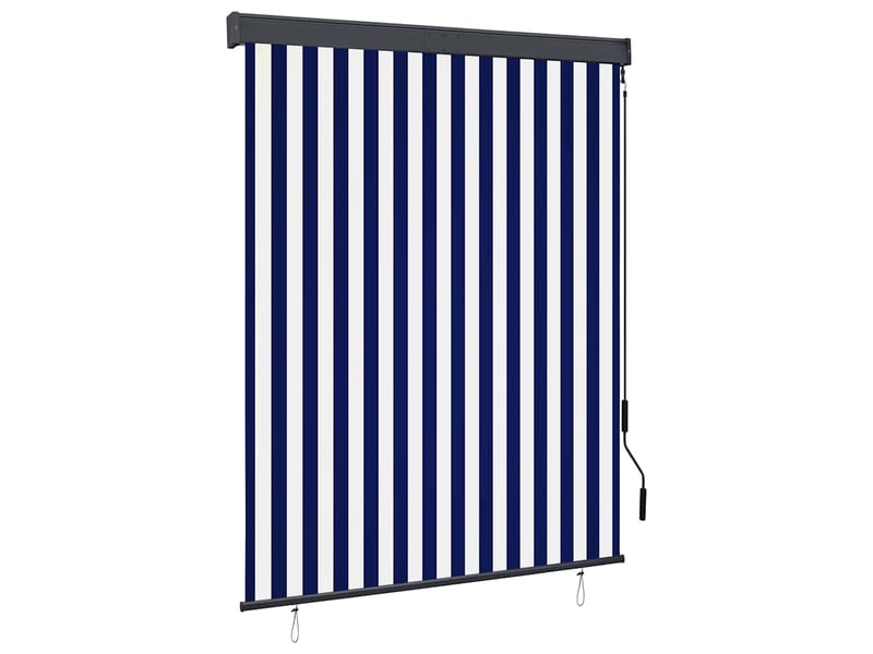  Store enrouleur, store roulant d'extérieur 140x250 cm bleu et blanc cf47323  - Conforama B