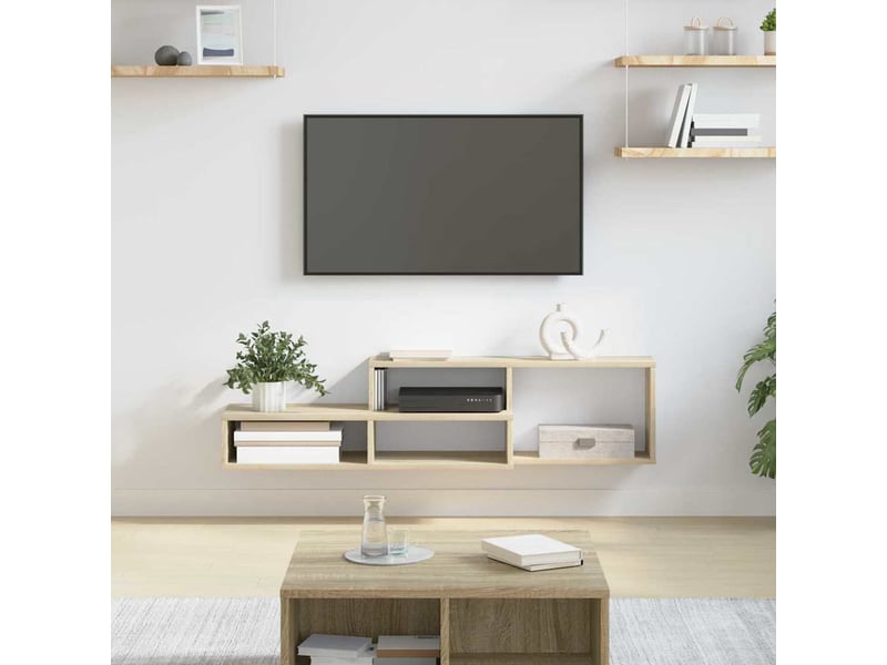  Meuble tv - supportmuralpourtv 120x25x28,5cm bois d'ingénierie  - Conforama B