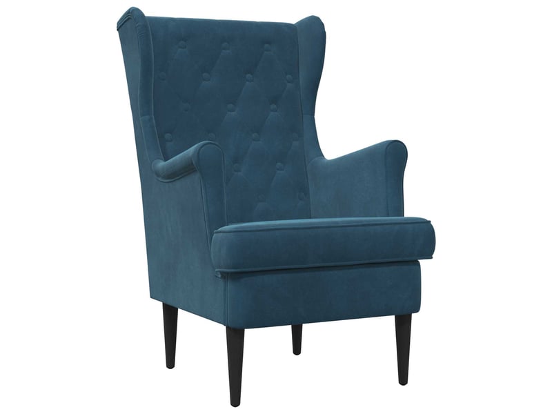  Vidaxl fauteuil bleu velours  - Conforama A