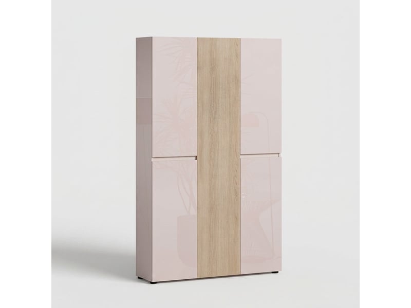  Armoire à chaussures gain de place 5 portes xl lady - beige  - Conforama A