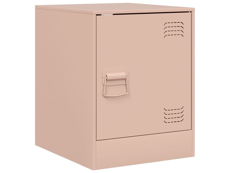  Table de chevet - cabinet de chevet - table de nuit rose 34,5x39x44 cm acier  - Conforama A