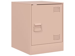 Table de chevet - cabinet de chevet - table de nuit rose 34,5x39x44 cm acier