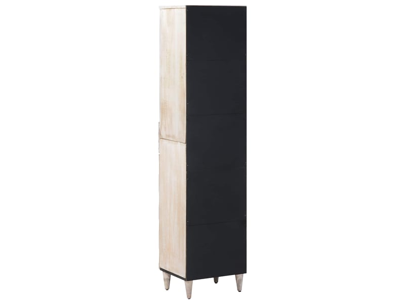 Armoire de salle de bain, cabinet de salle de bain avec tiroir blanc 38 x 33,5 x 160 cm cf65036 - Conforama E
