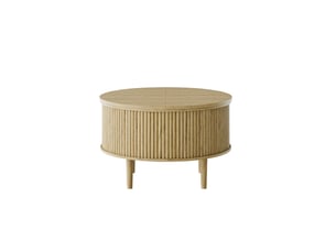 Table basse rond(e) coloris naturel MIVRAY - 80 cmx80 cm