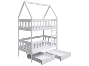 Lit 2 places 75x180 cm SELSEY Vistena coloris blanc