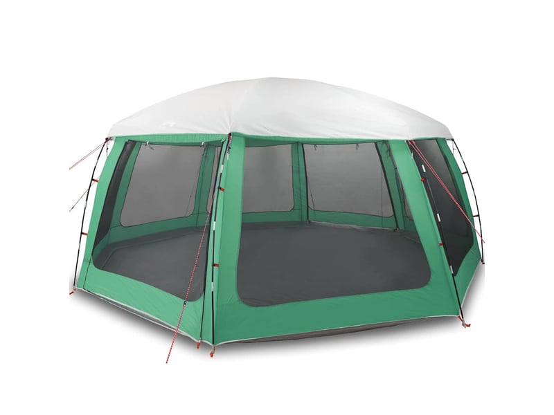 Tente piscine toit amovible parois maille vert d'eau 690x690 cm - Conforama A