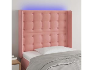 Tete de lit A poser largeur 93 cm rose