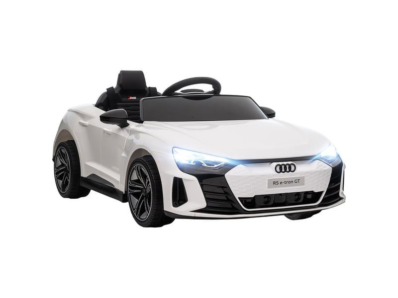  Voiture électrique enfant audi rs e-tron gt, 12 v, vitesse max. 5 kmh, télécommande parentale, effets lumineux et sonores  - Conforama A